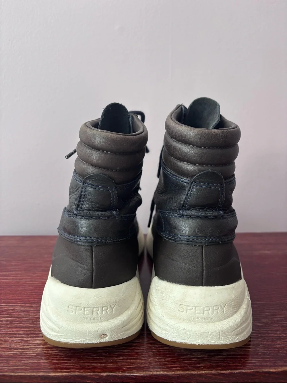 Sperry Black and White Men’s Rain & Snow Boots